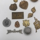 Vintage Metal Jewelry Making Findings Parts   Charms Mixed Lot