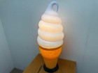 Nissei Soft Serve Ice Cream Cone Light Stand Display Ornament 38in Japan Used