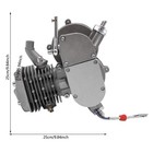 80cc 2 Stroke Gas Motorized Bike Kit Single Cylinder 26 28 Wheeled Bikes Silver