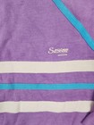 80s Vintage Sasson Pastel Stripe Sweatshirt     Purple teal     Size X-small