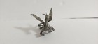 Vintage Rawcliffe Pewter Dragon - Fantasy Figurine Green Eyes
