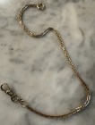 Antique 10 25    1 20 12k Gold Filled Book Link Watch Chain W dog Clip 6 75g