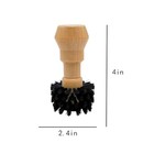 Coffee Portafilter Basket Cleaning Brush  Stiff Bristles And Wood Handle Coff   
