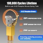 0-100 Psi Liquid Filled Pressure Gauge  1 4  Npt Lower Mount  2 5  Dial  