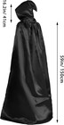 Hoyuwak Cloak With Hood Halloween Wizard Hooded Cape Full Length Robe For Women 
