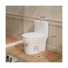 Casta Diva Compact One Piece Toilet For Small Bathroom  Round Modern Skirted    