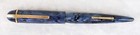 Vintage C1940 Wahl Eversharp Skyline Blue Moire Fountain Pen 14k Flex Nib