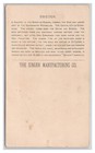 The Singer Manufacturing Co  Sweden Vintage   1892 Advertising Trade Card