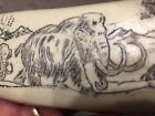 Mammoth Bone Fire Starter Scrimshaw Replica Unusual Item
