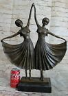 Signed Large chiparus two Russian Dancer Bronze Sculpture Art Nouveau Statue Art