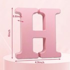 Aocean 6 Inch Pink Wood Letters Unfinished Wooden Letters For Wall Decorative   