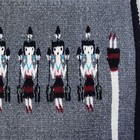 Vtg  Navajo Yei Wool Woven Rug 17 x 12  Pictoral Figures Reversible Wall Hanging
