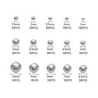 Hfs r  Bearing Balls Assortment Kit Stainless Steel304 15 Different Sizes 1-10mm