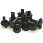 Black Steel Chicago Screws 1 2  10 Pack 1293-24