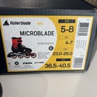 Rollerblade Microblade Kids Adjustable Inline Skates Black Red Size 5-8 In Box