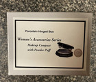 Makeup Compact  With Puff Phb Porcelain Hinged Box By Midwest Of Cannon Falls
