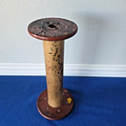 Vintage Industrial Thread Wooden Sewing Spool Primitive 11  Bobbin Wood Large