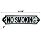No Smoking Old Fashioned Cast Iron Sign 6 25 Inches
