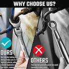 Duratech 6-piece Ratcheting Wrench Set W open Flex-head Metric W organizer Bag