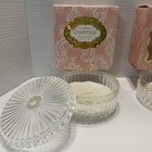 Lot Of 2 Vintage Chantilly Dana Dusting Powder Box  Container  Puffs Empty trace