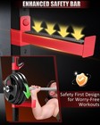 Multi-function Power Cage Squat Rack 1500lbs W dual Cable Pulley System For Home