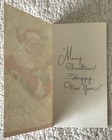 Unused Christmas Santa Angel Whisper Vtg Greeting Card 1950s 1960s Eva Rockwell