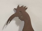 Orig  Copper Primitive Handmade Early Folk Art Silhouette Rooster Weather Vane