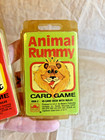 Vintage Golden Crazy Eights   Animal Rummy Card Games