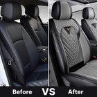Full Set Seat Covers For Nissan Sentra 2008-2026  Gray-black
