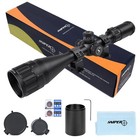 Sniper 4-12x50mm Rifle Scope R g b Illuminated Mil-dot Reticle Mount Included