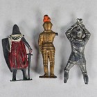 Vintage Lead Toy Knights England Mixed Lot Of 3 Miniature Medieval Figures
