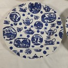 Burgess   Leigh Burleigh Pictorial Britain Blue White 10    Dinner Plates Set Of 4