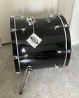 Pearl Bass Drum Export Exl 22 X 19 Smoke Black Mint Condition Stock Heads