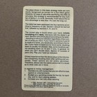 A Basic Strategy For Blackjack Card Laminated 1987 Vintage