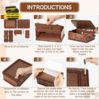 Wooden Cash Money Saving Challenge Box piggy Bank Kids   Adults 5000 Savings Cha