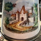 Antique 19th Century Victorian Graniteware Enamelware Pewter Coffee Tea Pot