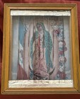 Vtg Wall Art 3way Lenticular Print Guadalupe Sacred Heart St Martin Framed 9x11   