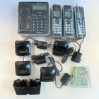 Panasonic Kx-tg985sk Hd Link2cell Cordless Phone Set W  5 Handsets Bluetooth