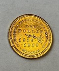 1903 Jefferson Commemorative Gold Dollar  1 Louisiana Purchase Damaged Reverse
