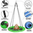 40  Flying Large Round Saucer Tree Swing Set Platform For Kids Outdoor W ropes
