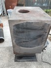Black Cast Iron Wood Stove repainted 