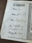 1855 Lime Rock Bank Rcpt Stock Certificate   Oliver H  Perry   Knott Crockett