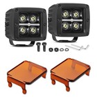 3  Led Cubes W drl   Amber Covers