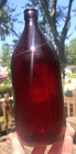 Nice Ruby Red Colored Schlitz Beer Bottle Quart 1949 Royal Ruby Clean L  k