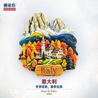 Italian Mountain Landscape Resin Fridge Magnet Refrigerator Tourist Souvenir