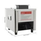 Meat Cutting Machine 150kg h Electric Meat Cutter Slicer 10mm Blade 850w 110v