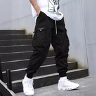 Men   s Cargo Pants Multi Pocket Casual Streetwear Drawstring Jogger Trousers