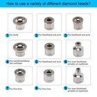 Diamond Dermabrasion Head  Microdermabrasion Kit  9 Tips And 3 Wands And 1 Pa   