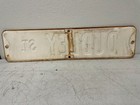 Vintage 1950 s Ducley St  24  Embossed Metal Street Road Gas Oil Sign