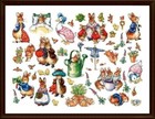 Maxi Collection Of Over 50 Cross Stitch Patterns Beatrix Potter